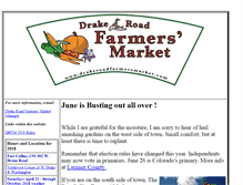 Tablet Screenshot of drakeroadfarmersmarket.com